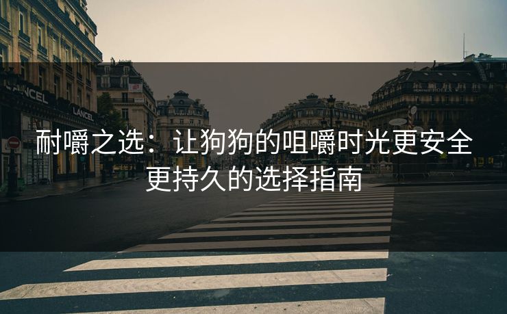 耐嚼之选：让狗狗的咀嚼时光更安全更持久的选择指南