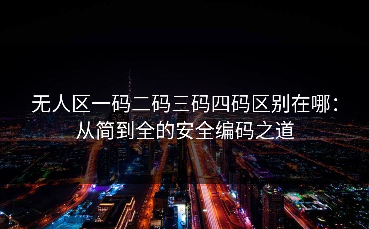 无人区一码二码三码四码区别在哪：从简到全的安全编码之道